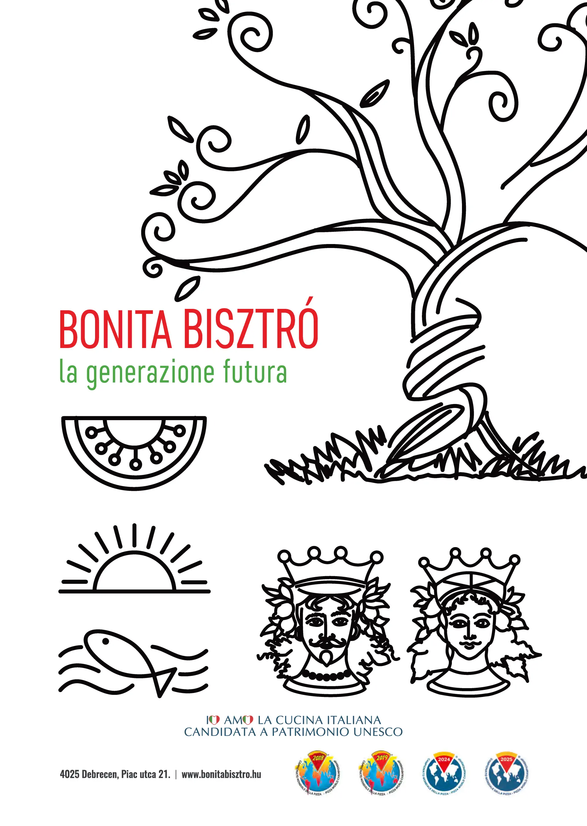 Bonita Bisztró Debrecen – étlap oldal 2.
