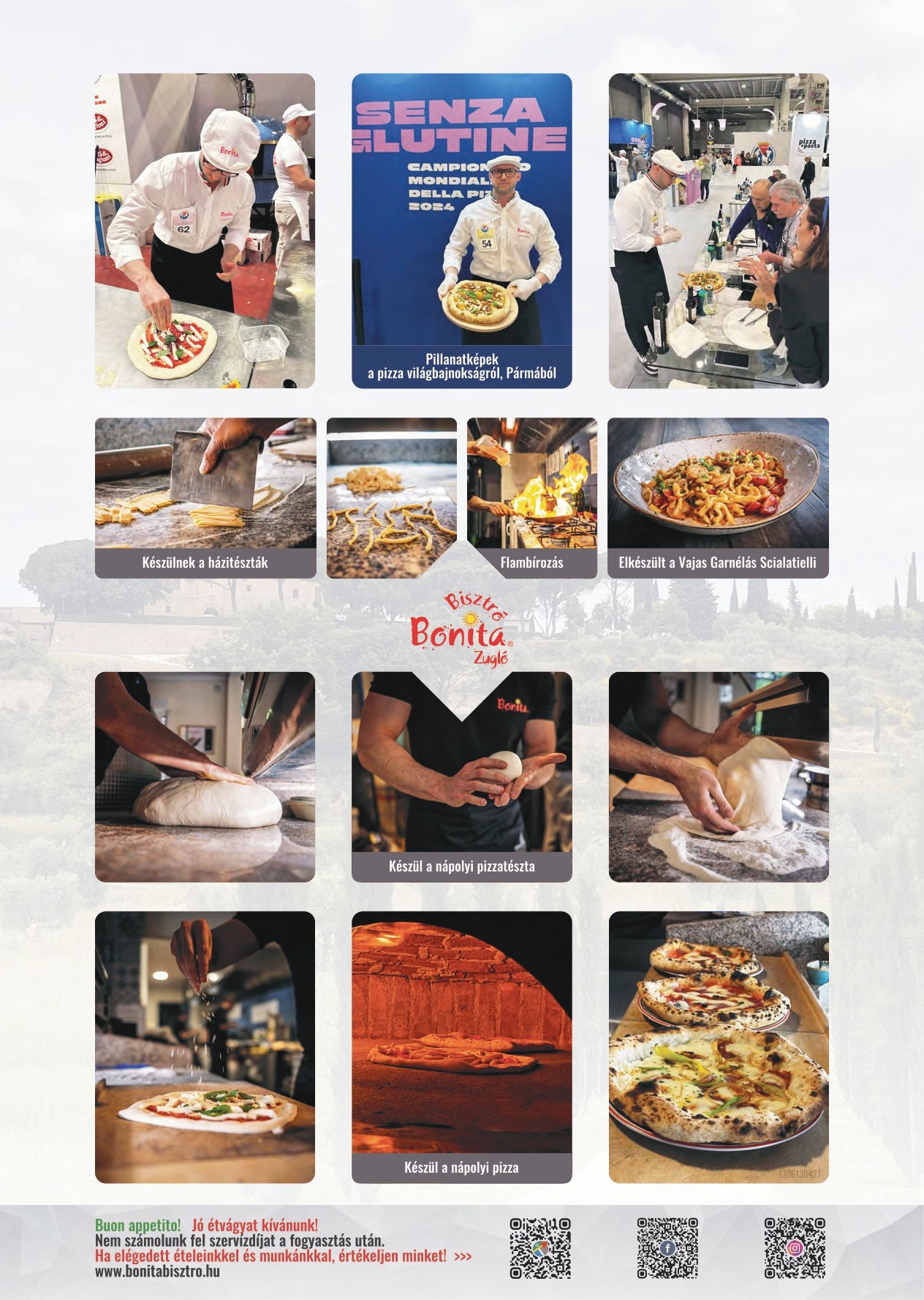 Bonita Bisztró XIV. Zugló – étlap oldal 9.